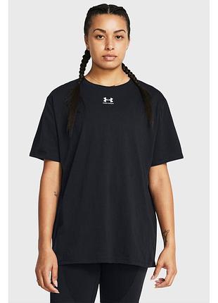 Футболка жіноча under armour campus oversize (1387193-001)
