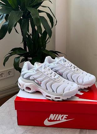 Женские кроссовки найк аир макс nike air max tn + white pink 36 37 38