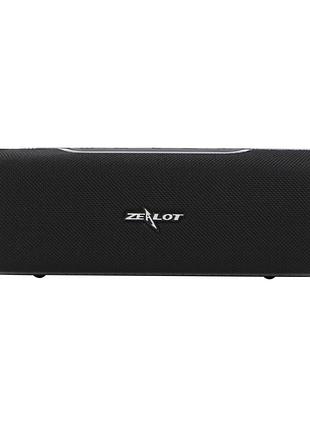 Портативна бездротова колонка zealot s55 блютуз v5.0, динаміки 45мм / потужність 10w aux, usb - micro-usb black