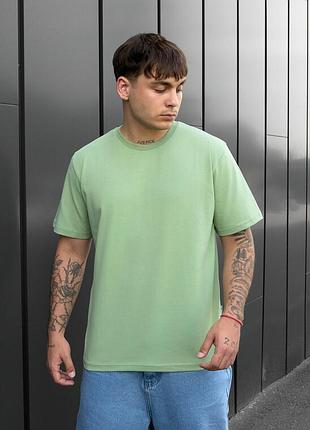 Футболка в светло-зеленом цвете staff va1 light green oversize