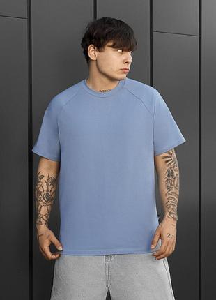 Чоловіча однотонна футболка staff basic blue