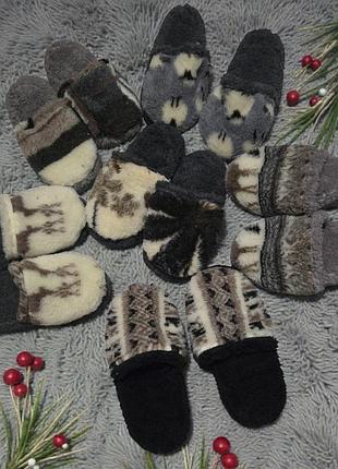 Тапочки из овчины цвет рандомно 36-46 цвет рандомно / чуни чуні женские и мужские домашние тапки, тапочки , всувки kju+ 2br-s