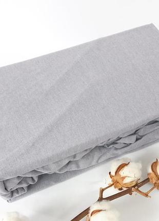 Простирадло на резинці ае 160x200 light grey