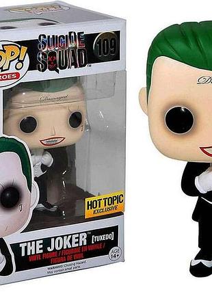 Фігурка funko pop фанко поп dc suicide squad the joker 109 tuxedo hot topic exclusive джокер