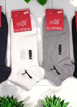 Шкарпетки чоловічі puma 12 пар упаковка з низькою посадкою / носки мужские 2br-s