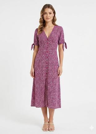 Платье стильное миди вискоза