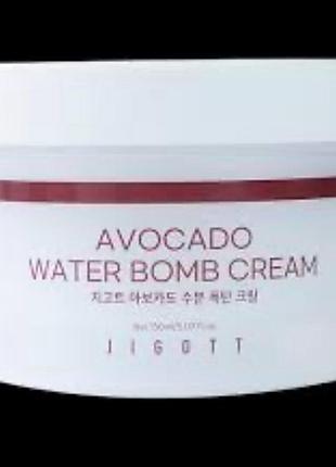 Зволожуючий крем для обличчя jigott avocado water bomb cream