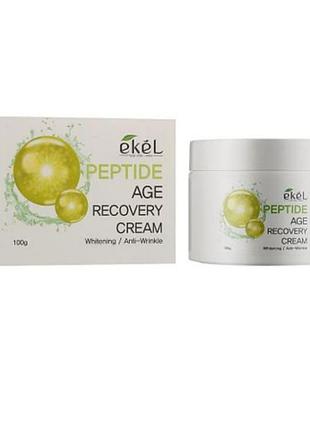 Крем для обличчя ekel peptide age recovery cream з пептидами, 100 г