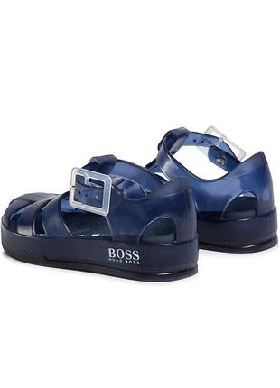 Дитячі резинові сандалі темно сині hugo boss оригінал 28 розмір