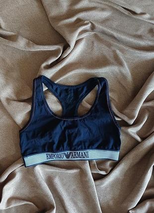 Брендовый спортивный топ emporio armani оригинал, размер l