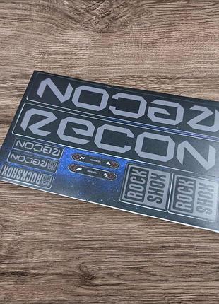 Матовые наклейки на вилку перья рокшок рок шок rock shox велосипеда рекон recon заказные не завод