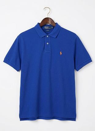 Поло polo ralph lauren xl-xxl вінтажне синє