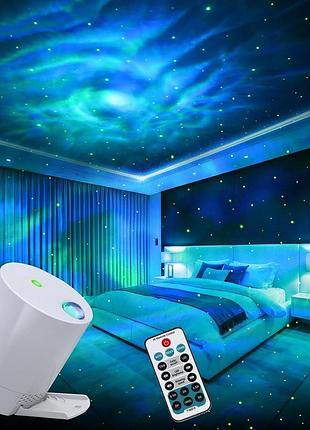 Проектор звездного неба caiyue galaxy projector, океанские волны, пульт ду