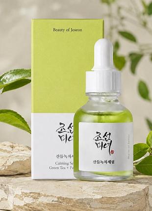 Сыворотка для лица beauty of joseon calming serum green tea, panthenol 30 мл успокаивающая сыворотка для чувствительной кожи
