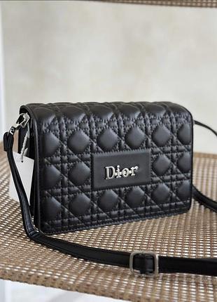 Женская сумка dior, сумка диор, сумка на плечо, сумка через плечо, кросс боди, cross body черный