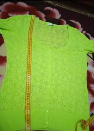 Кофточка весняна легка салатового кольору р l7 фото