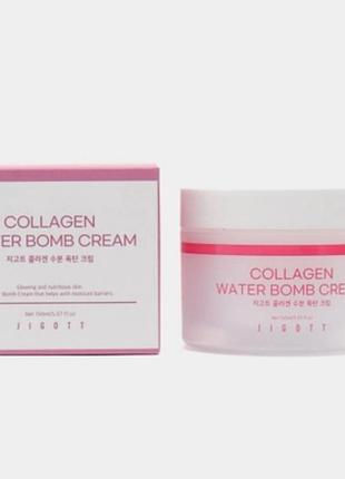 Крем jigott collagen water bomb cream