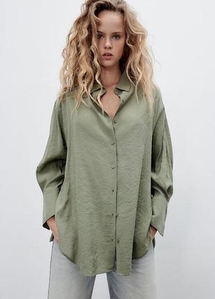 Сорочка oversized zara р.16/18