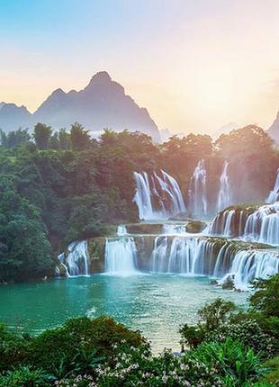 Фотопаркан, фотосітка для огорожі водоспад