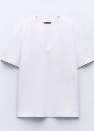 Біла футболка zara
