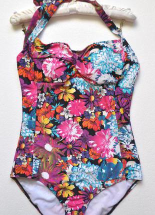 Купальник сдельный яркая расцветка, р.l