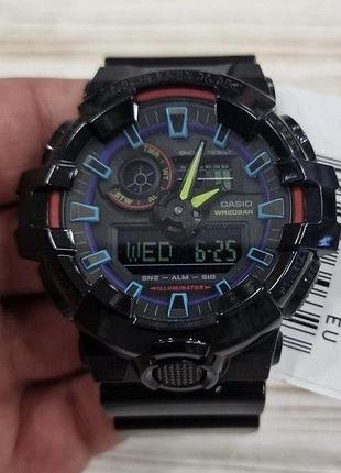 Мужские часы casio g-shock ga-700rgb-1a