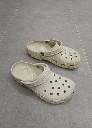 Жіночі крокси crocs оригінал, беж р. 5-7, устілка 24 см.