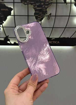 Чохол для iphone 17 глянсовий зі стразами на камері, протиударний захисний чохол для iphone 17