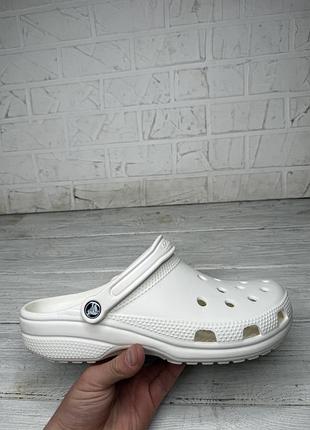 Летние белые crocs кроксы m11 44-45 размер