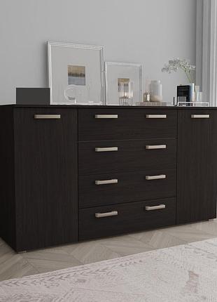 Комод з шухлядами та 2 дверей 1600х810х482 см венге (tkb-375.2)
