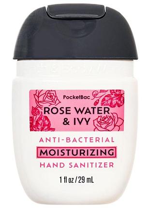 Зволожувальний антисептик для рук bath&body works rose water & ivy hand sanitizer 29 мл