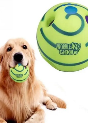 Мяч для игры с собакой wobble wag giggle