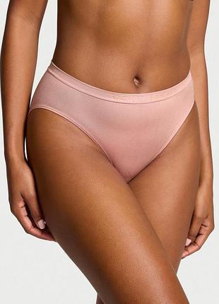 Жіночі трусики victoria's secret (19388649897776) seamless shine high-leg brief xxl рожеві