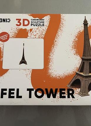 Картонний 3d пазл-конструктор cartonic 3d puzzle eiffel tower