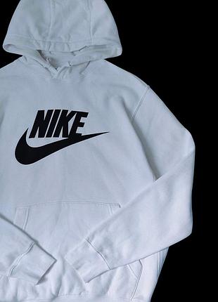Худи белое nike 2