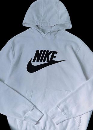 Худи белое nike 3