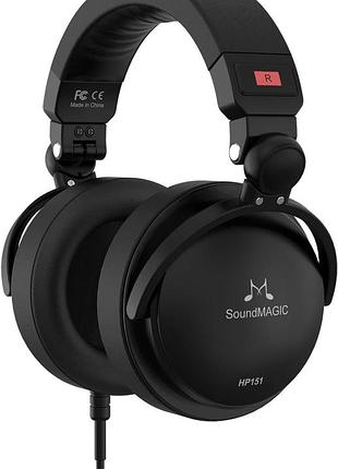 Проводные накладные наушники soundmagic hp151 hifi стерео аудиофильского класса с шумоизоляцией