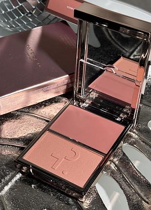 Палетка румян patrick ta major double-take creme & powder blush duo (not too much) 10 g