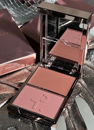 Палетка румян patrick ta major double-take creme & powder blush duo (she's seductive) 10 g