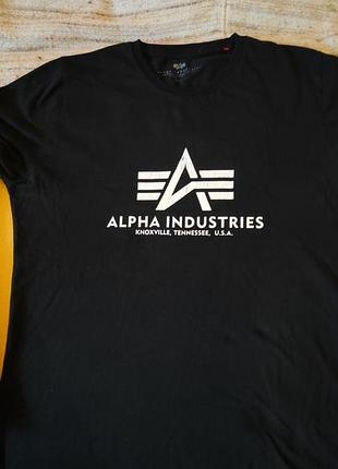 Футболка с длинным рукавом alpha industries l