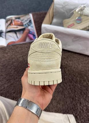 Nike sb dunk low x supreme beige 4