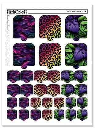 Richcolor плівка для дизайну нігтів nail wraps 003, шт