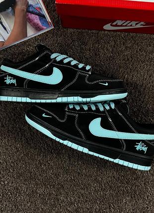 Nike sb dunk x stusssy 'black'