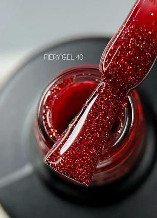 Saga professional світловідбивний гель лак fiery gel №40 9 мл, шт