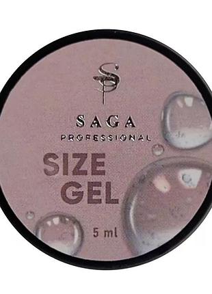 Saga professional гель для объемных дизайнов без липкого слоя 5г, size gel, шт