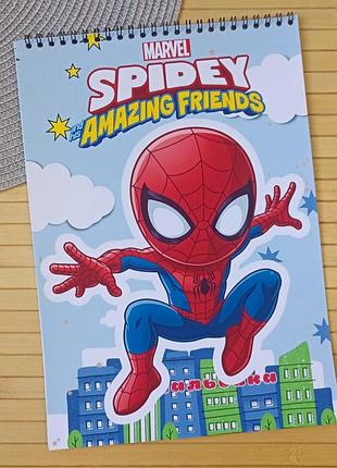 Розмальовка spidey and his amazing friends а4 (29117)