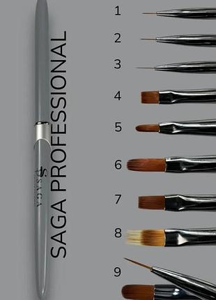Saga professional new пензлик №09 двосторонній, шт