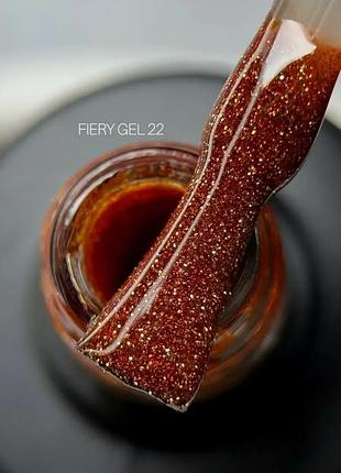 Saga professional світловідбивний гель лак fiery gel №22 9 мл, шт