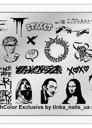 Richcolor пластини для стемпінгу exclusive by tinka_nails_ua №06, шт