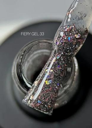 Saga professional світловідбивний гель лак fiery gel №33 9 мл, шт